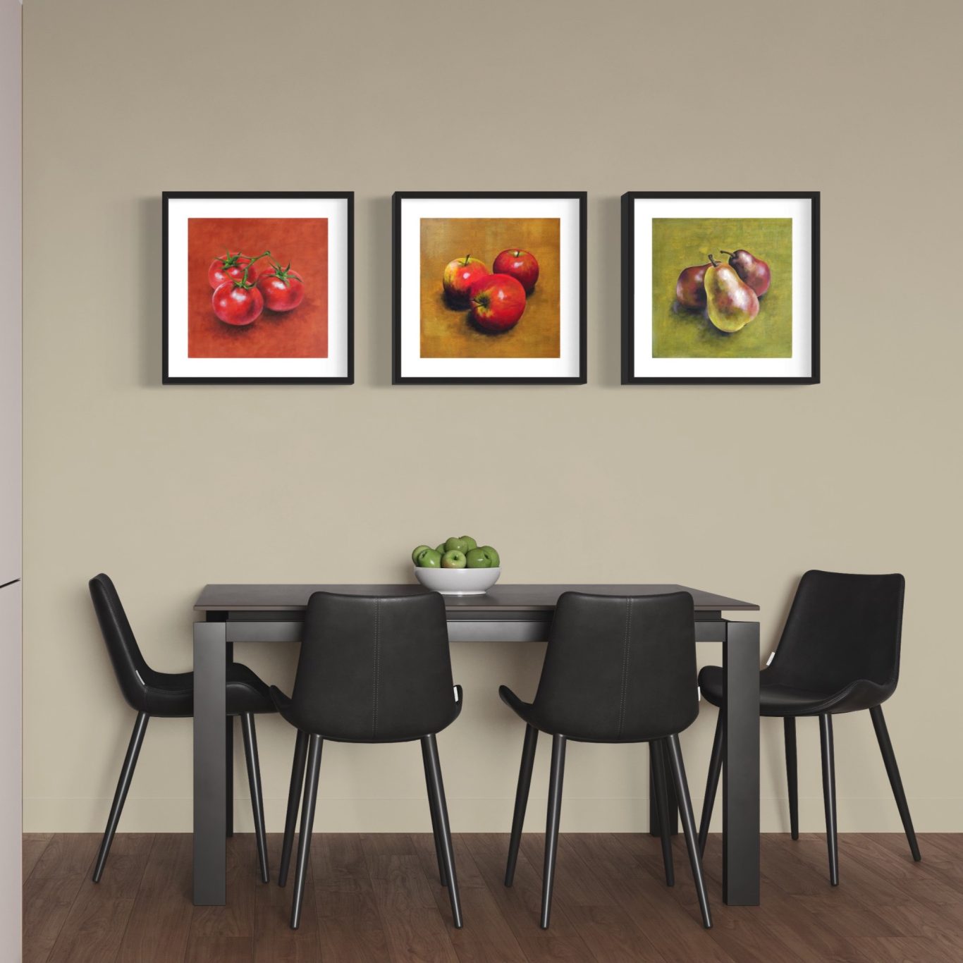 tryptique natures mortes