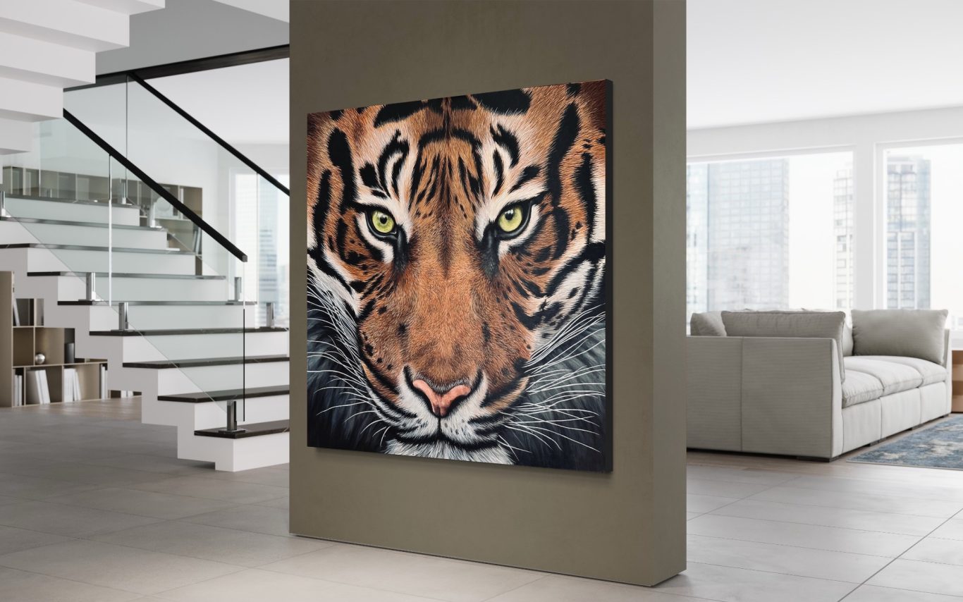 portrait tigre gros plan